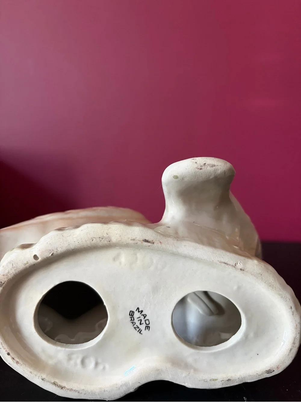 Ceramic Two- Dove Figurine in Cream and Blue